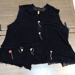 Staley Gretzinger Black Art To Wear Vest Sz XL